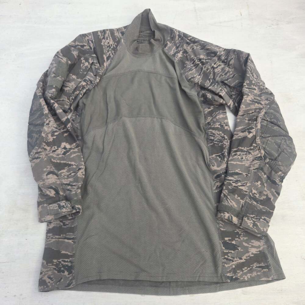 Massif Army Combat Shirt XL Green ACU Camo Long Sleeve Mock Neck Top